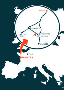 Europe map - Location of Domaine Eric Chevalier